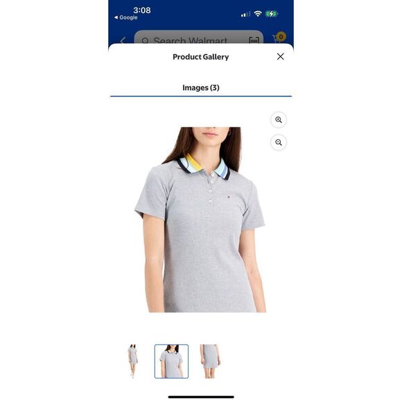 Tommy Hilfiger Rainbow Collar Polo Dress - Size Small - Picture 4 of 9